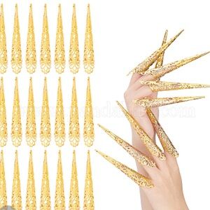 Finger Claws Ring Nails/gold color